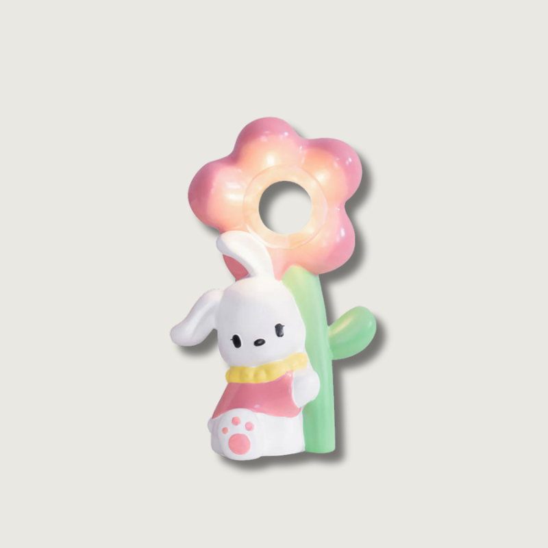 FloraBunny - Table Lamp with Sweet Rabbit and Delicate Flower Design 1