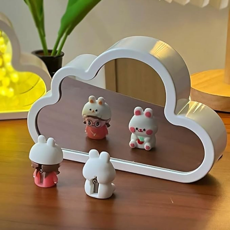 FloraGlow | Elegant Compact LED Floral Infinity Mirror Table Lamp 3