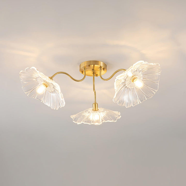Floralis | Elegant Artistic Glass Ceiling Light Fixture for Warm Ambiance 0