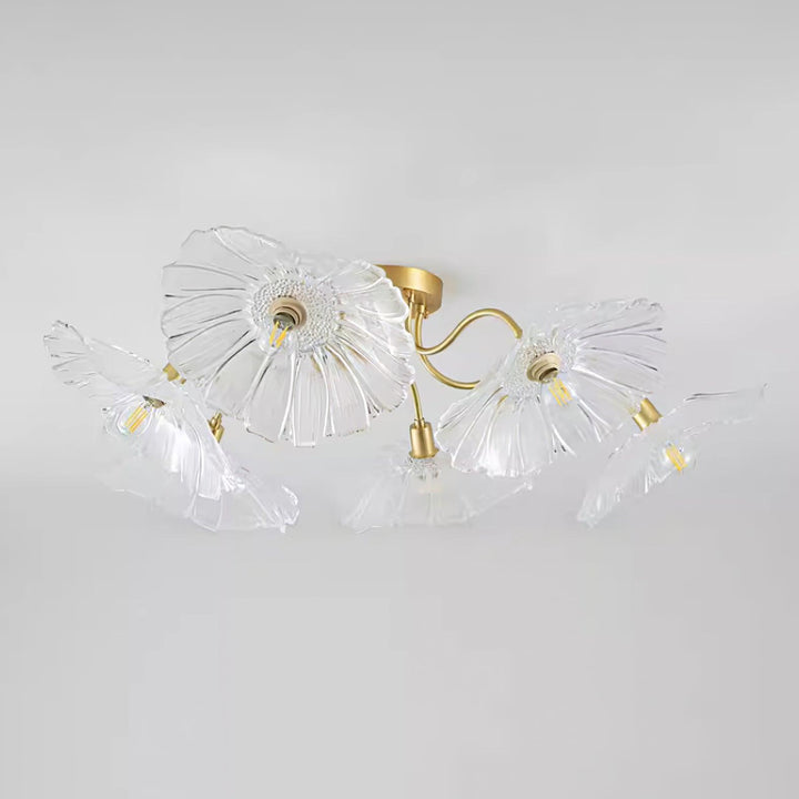 Floralis | Elegant Artistic Glass Ceiling Light Fixture for Warm Ambiance 6