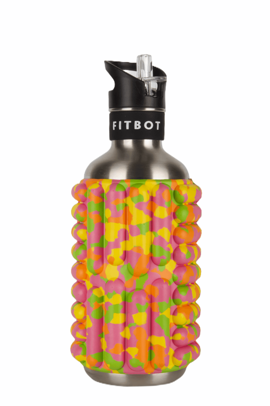 Foam Roller Water Bottle - 0.8L to 1.2L Sustainable Ecofriendly Flip Straw Roller Drink Bottle 13