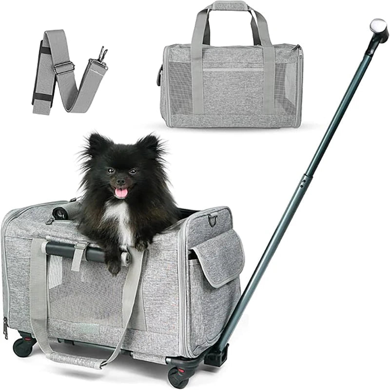 Foldable Dog Stroller and Cart for Pets – Lightweight and Airline Approved 1