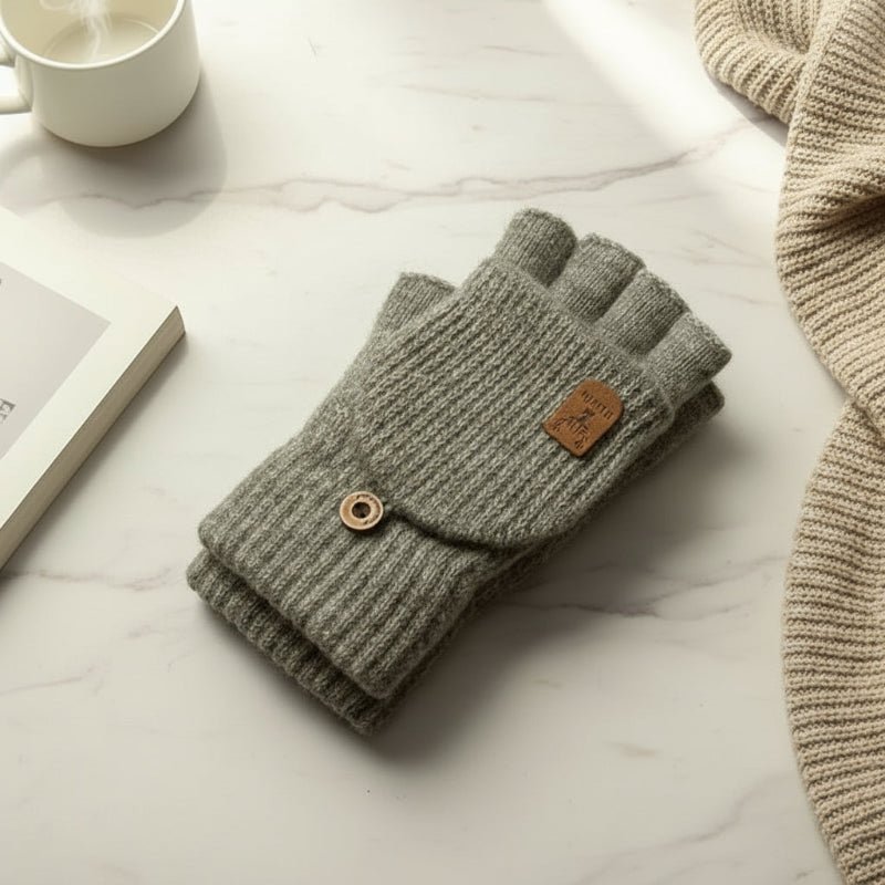 FrostGuard | Cozy Touchscreen Half-Finger Winter Gloves 0