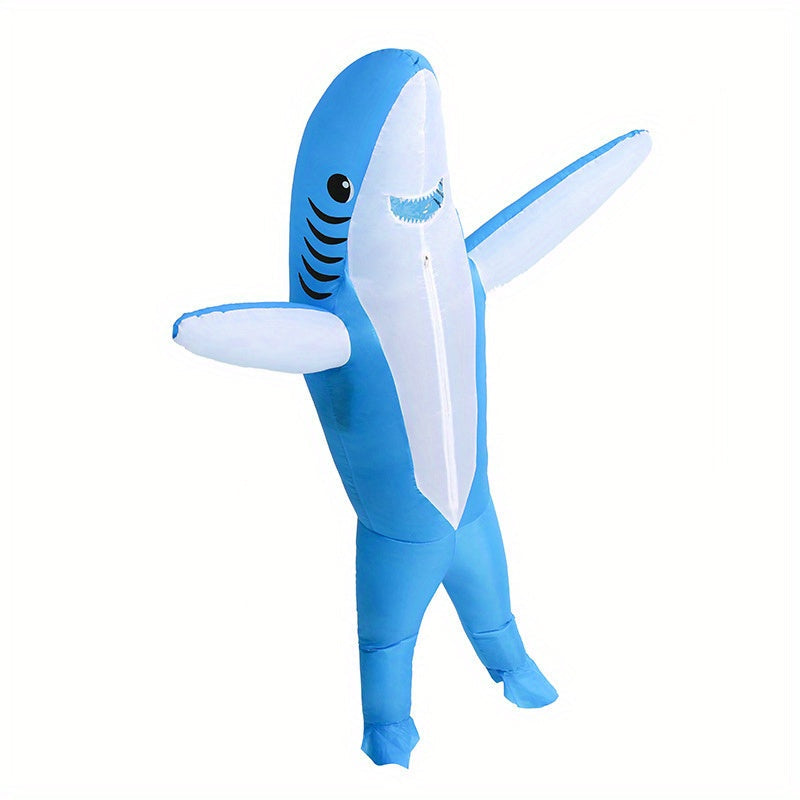 Funny Shark Costume | Unisex Full Body Inflatable Halloween Outfit 0
