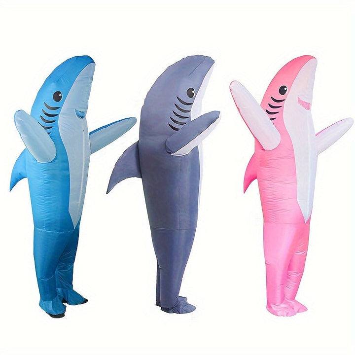 Funny Shark Costume | Unisex Full Body Inflatable Halloween Outfit 6
