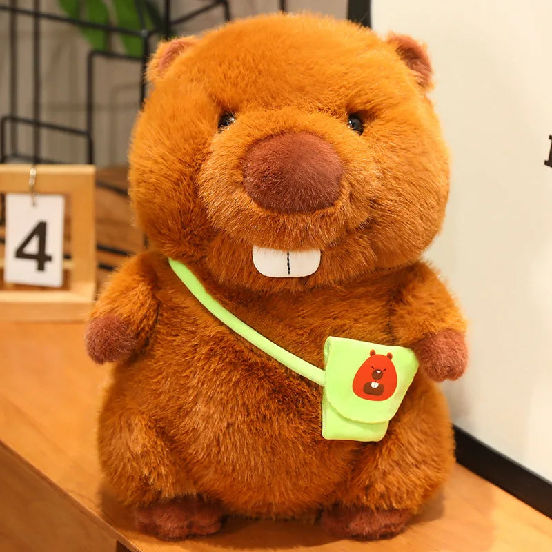 Funny beaver as a stuffed toy in various sizes 0
