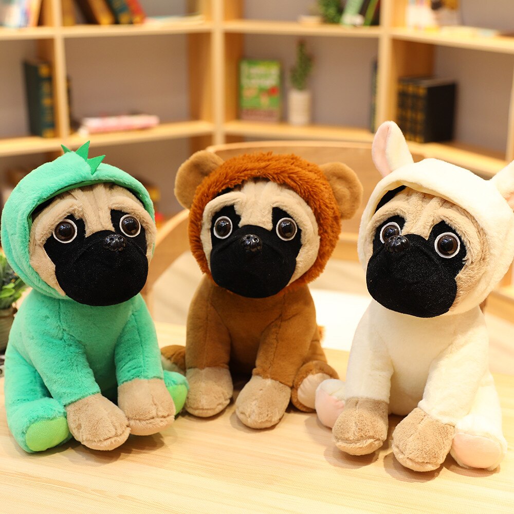 Funny pug cuddly toys 7