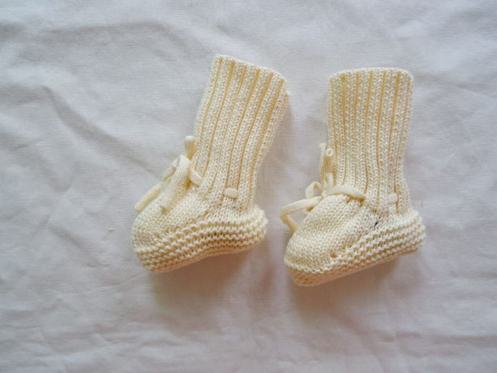 Gebreide Leren Babyslofjes voor Baby's - Warm, Comfortabel en Stijlvol in Diverse Maten 11