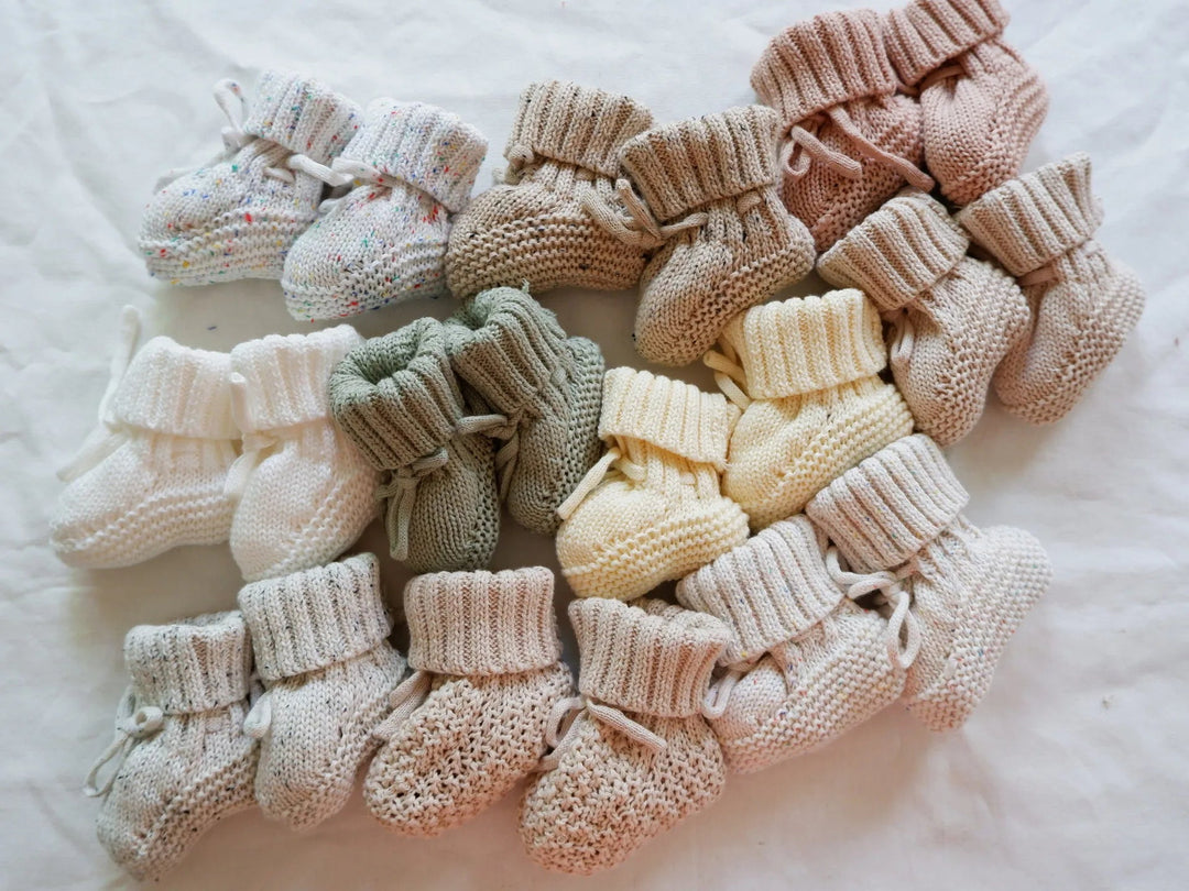 Gebreide Leren Babyslofjes voor Baby's - Warm, Comfortabel en Stijlvol in Diverse Maten 2