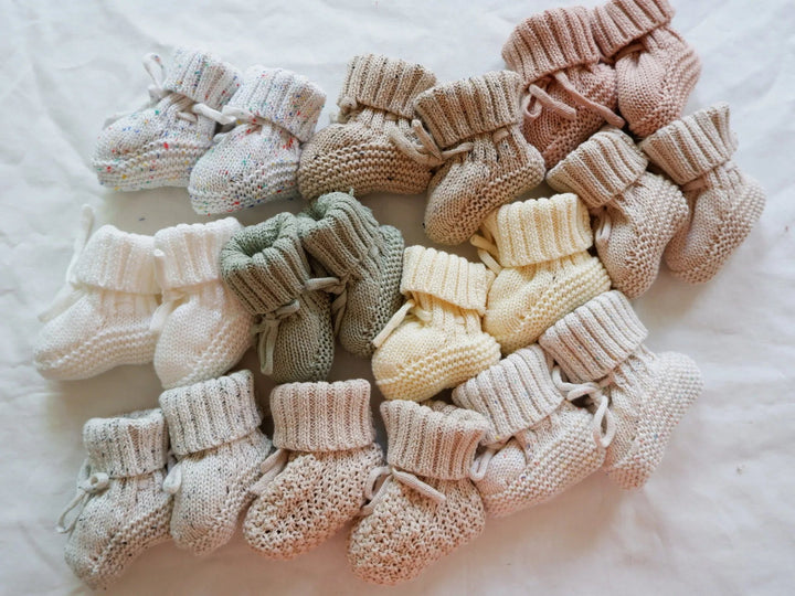 Gebreide Leren Babyslofjes voor Baby's - Warm, Comfortabel en Stijlvol in Diverse Maten 2