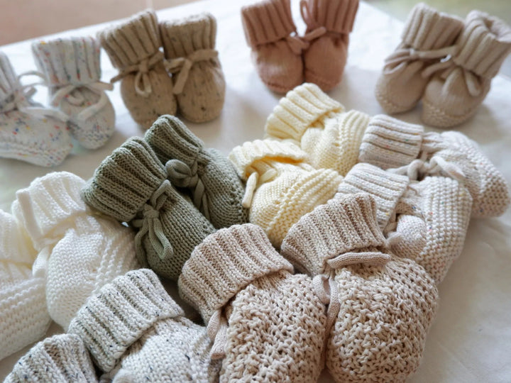 Gebreide Leren Babyslofjes voor Baby's - Warm, Comfortabel en Stijlvol in Diverse Maten 3