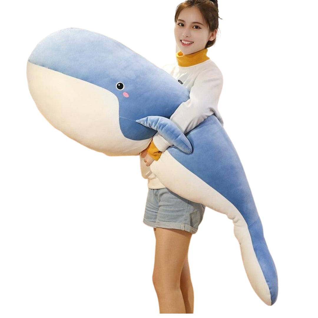 Giant blue whale plush toy 1
