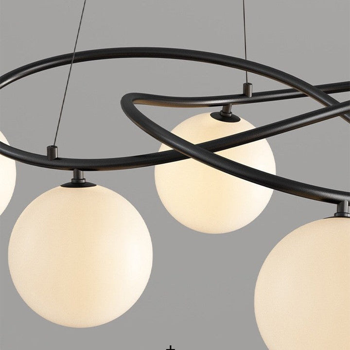 Gilvyn | Retro Black Chandelier in Modern Scandinavian Style 5