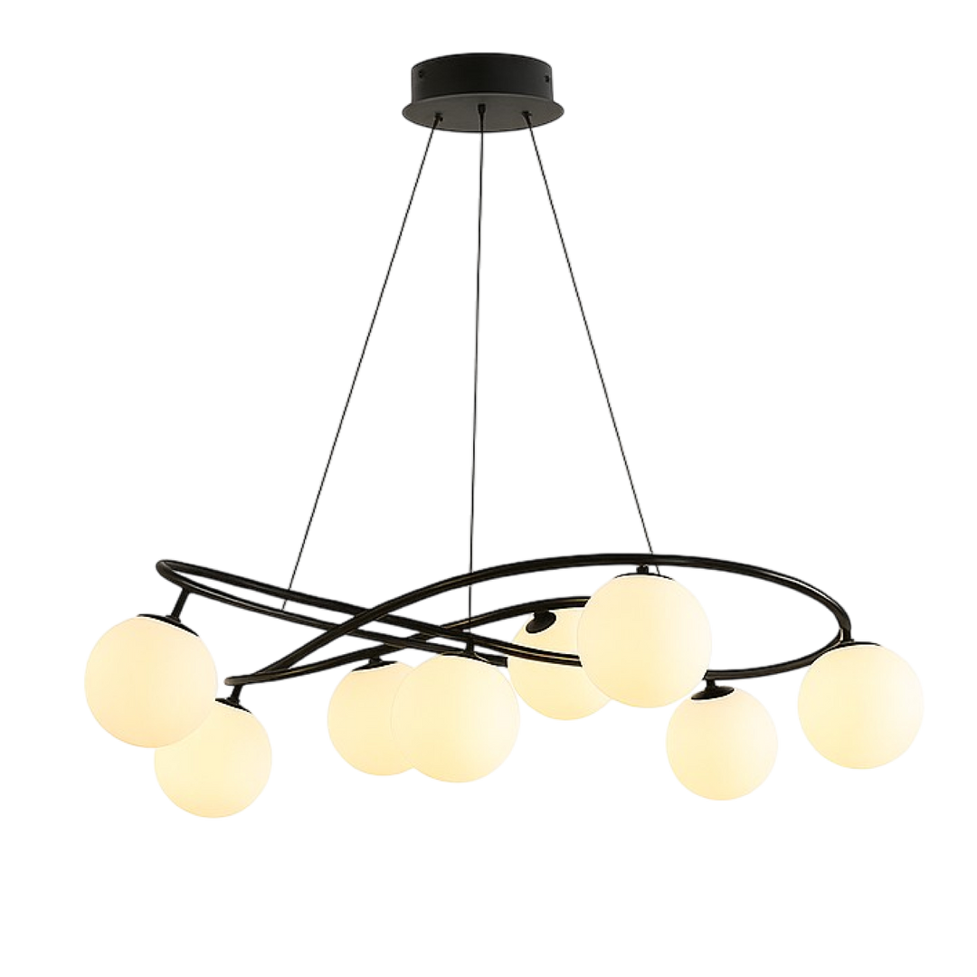 Gilvyn | Retro Black Chandelier in Modern Scandinavian Style 6