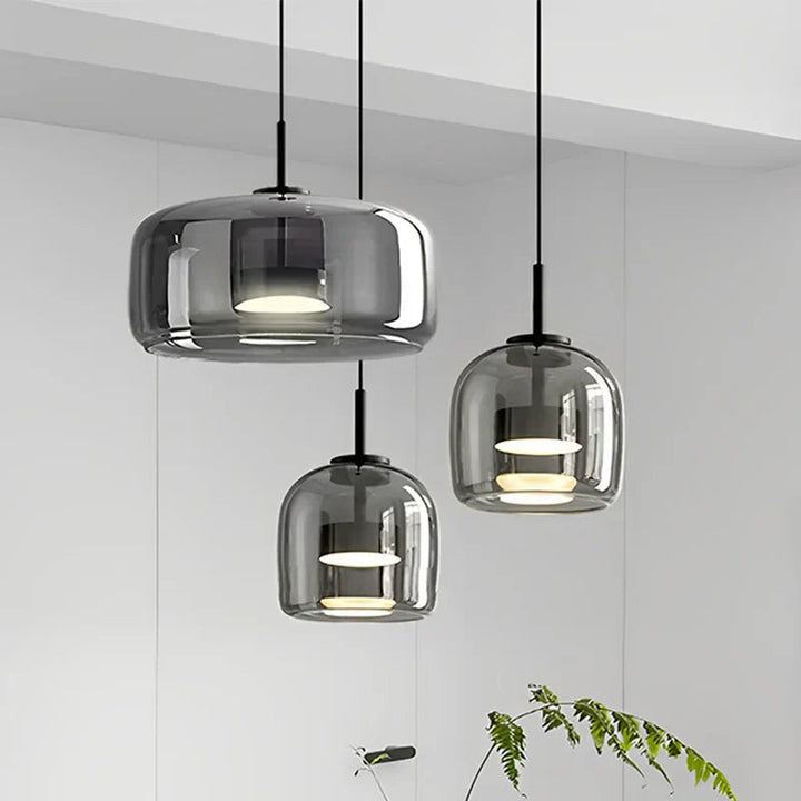 Glass Ceiling Lamp – Sleek and Transparent Design for Ambient Illumination 0