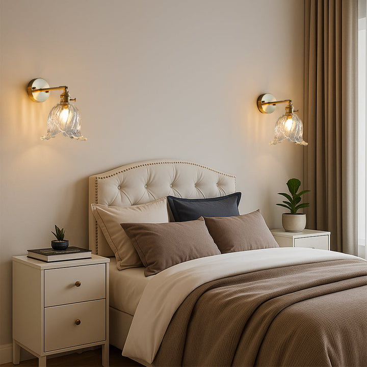 Glassora | Sleek Minimalist Flower Wall Lamp 3