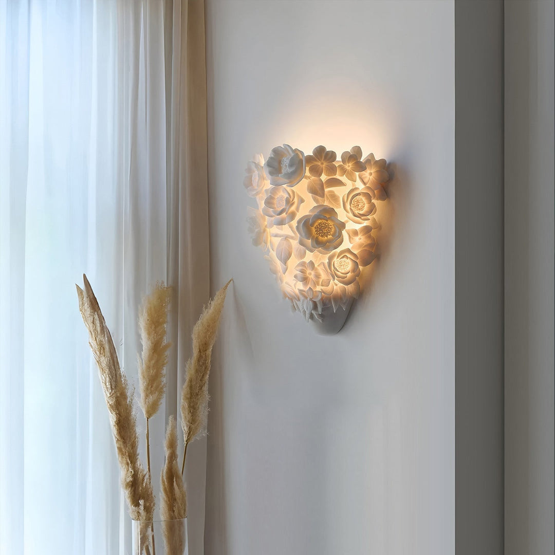 Glimora | Moden Ceramic Flower Wall Lamp 1