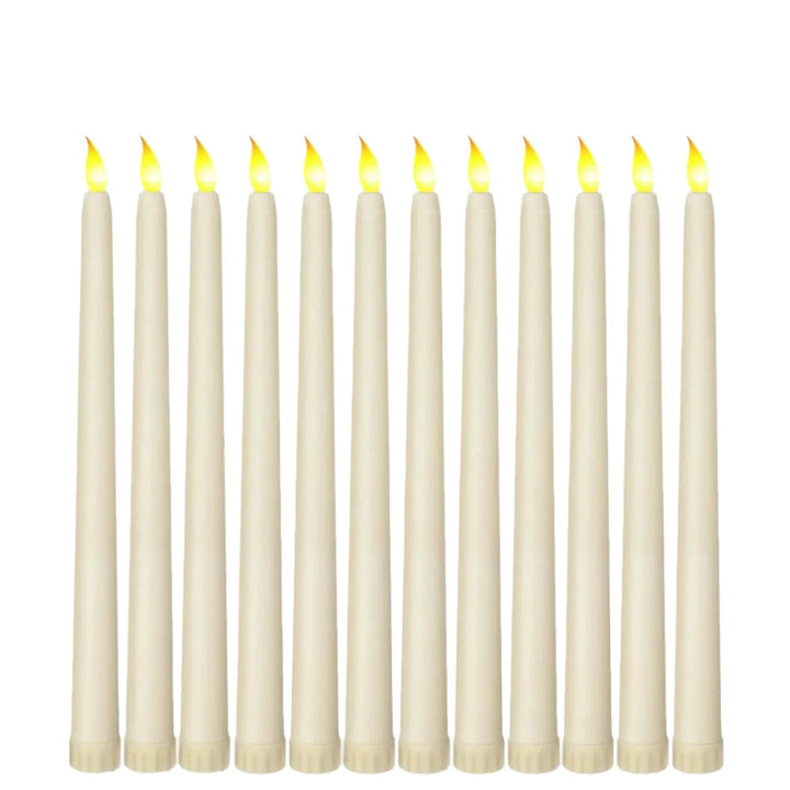 GloomLight - LED Black Taper Candles for Halloween and Weddings 0