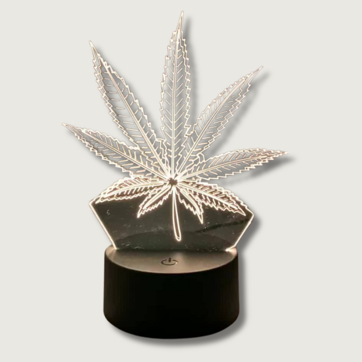 GlowBud - 3D Hemp Leaf Lamp 0