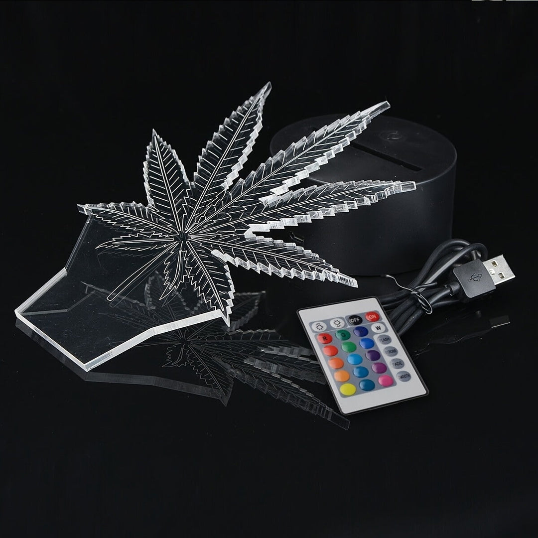 GlowBud - 3D Hemp Leaf Lamp 3
