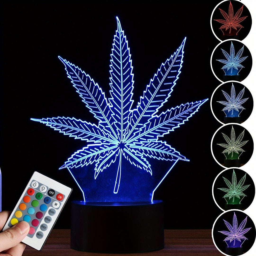 GlowBud - 3D Hemp Leaf Lamp 4