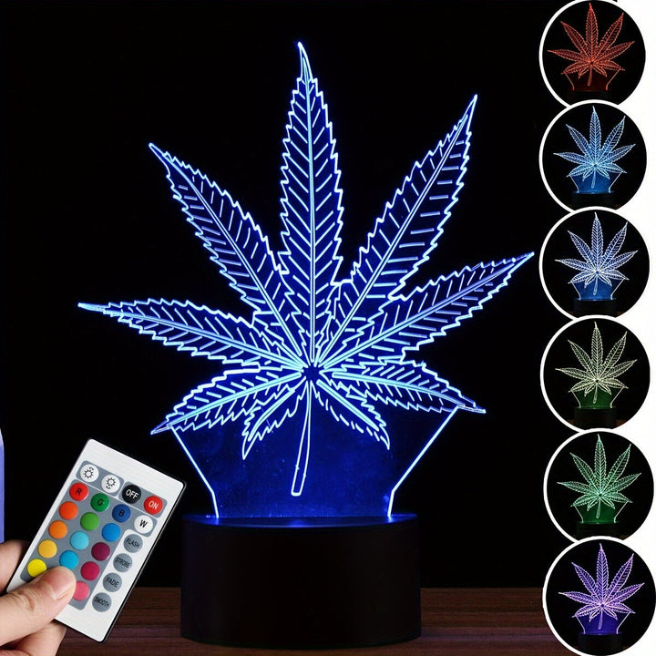 GlowBud - 3D Hemp Leaf Lamp 4