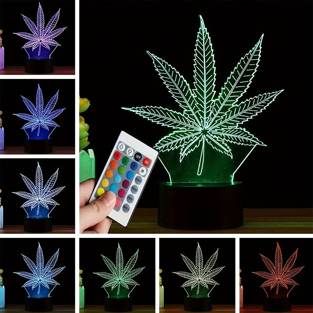 GlowBud - 3D Hemp Leaf Lamp 5