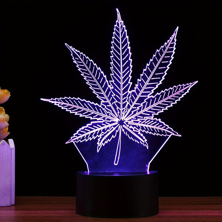 GlowBud - 3D Hemp Leaf Lamp 6