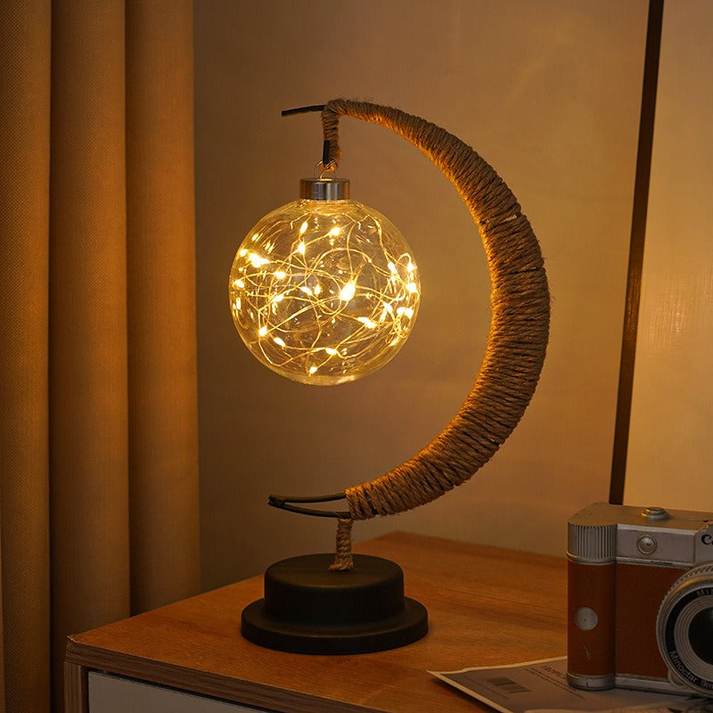 GlowLuna - Warm Glass Lunar Lamp 0
