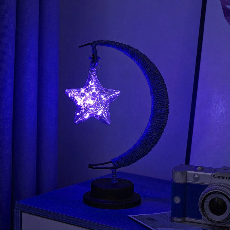 GlowLuna - Warm Glass Lunar Lamp 12