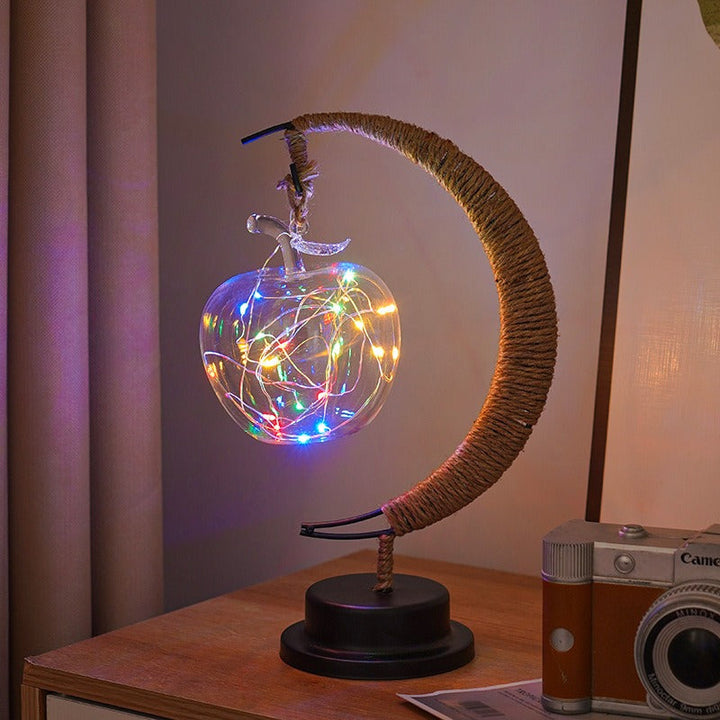 GlowLuna - Warm Glass Lunar Lamp 16
