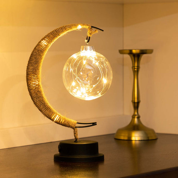 GlowLuna - Warm Glass Lunar Lamp 5