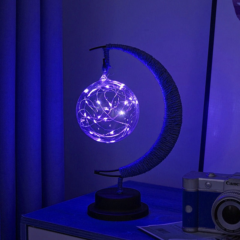 GlowLuna - Warm Glass Lunar Lamp 8