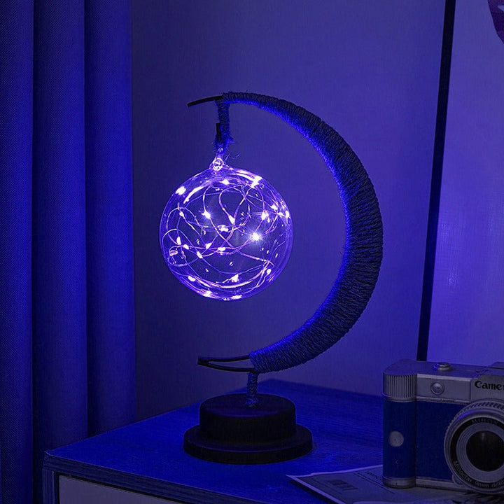 GlowLuna - Warm Glass Lunar Lamp 8