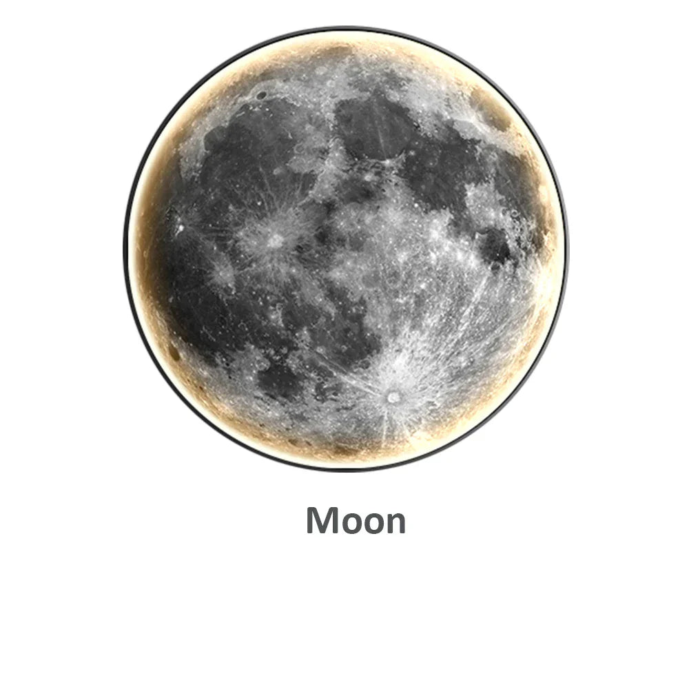 GlowOrbit – Artistic LED Moonlight for Wall Decor 0