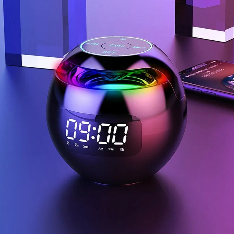 GlowRhythm – Alarm Clock Speaker with Ambient LED Display 1