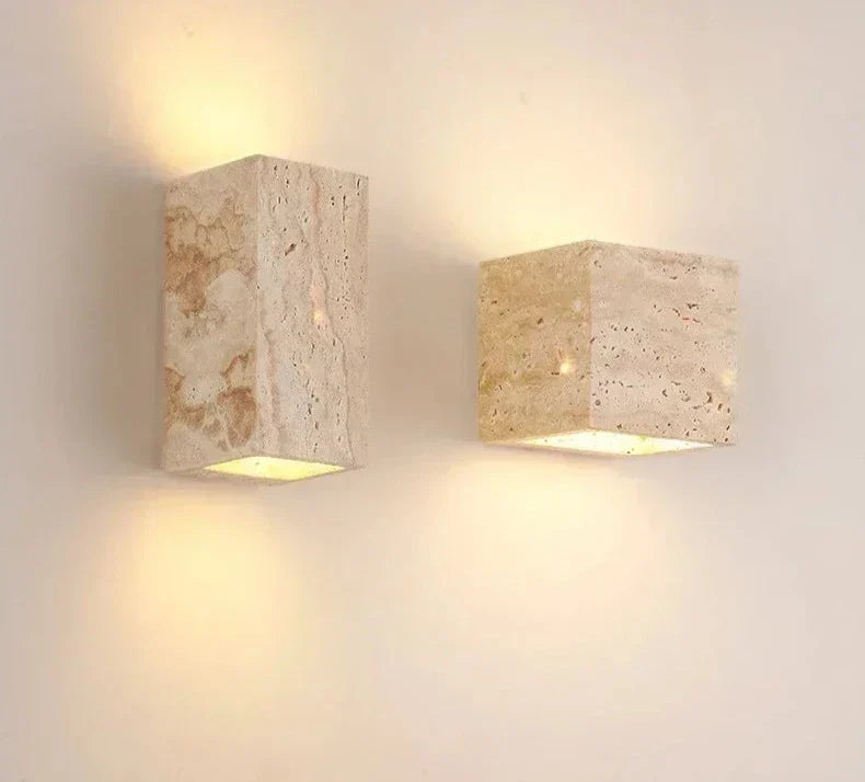GoldenHue – Decorative Stone Wall Light in Vibrant Yellow Tone 4