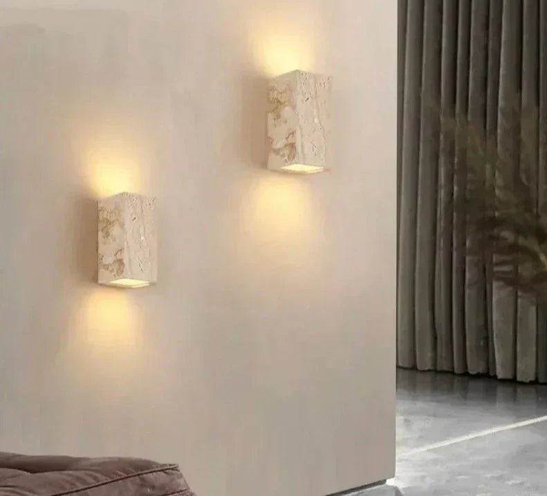 GoldenHue – Decorative Stone Wall Light in Vibrant Yellow Tone 6