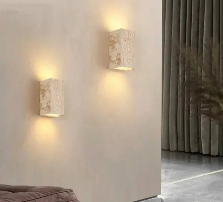 GoldenHue – Decorative Stone Wall Light in Vibrant Yellow Tone 6