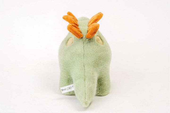 Green stegosaurus cuddly dinosaur 4