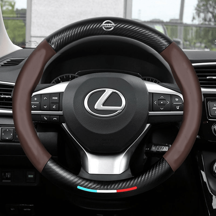 GripGuard | Stylish Breathable Anti-Slip Steering Wheel Cover 11