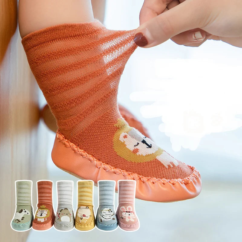 GripSocks™ – Non-slip Socks with Animal Print – Baby Socks Shoes 1