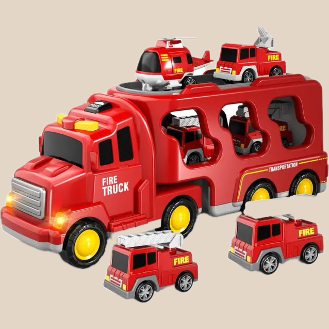 Grote Vrachtwagen Speelgoed Dubbellaags Met Mini Voertuigen En Muziekfunctie ABS-Plastic 1
