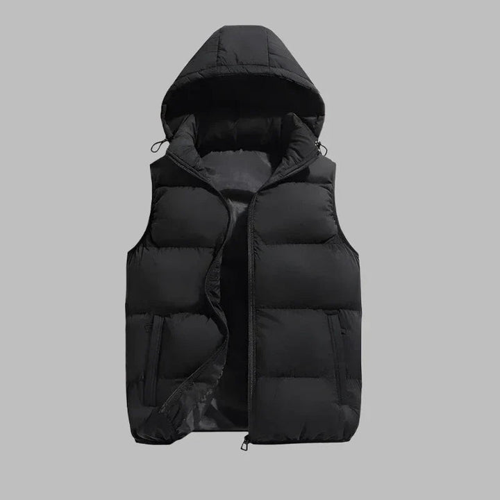 HUGO Hooded Vest | Men's Mid-Season Padded Jacket with Detachable Hood 0
