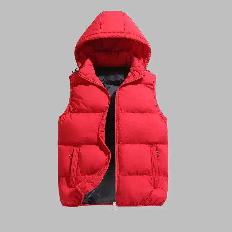 HUGO Hooded Vest | Men's Mid-Season Padded Jacket with Detachable Hood 1