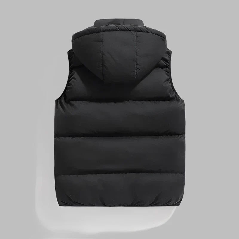 HUGO Hooded Vest | Men's Mid-Season Padded Jacket with Detachable Hood 3
