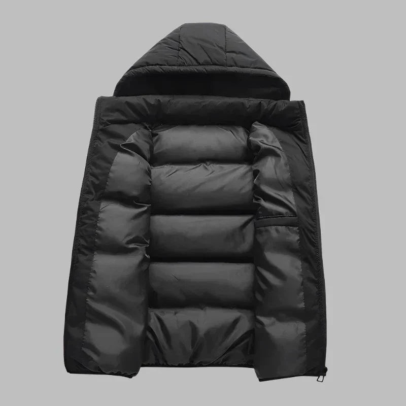 HUGO Hooded Vest | Men's Mid-Season Padded Jacket with Detachable Hood 4
