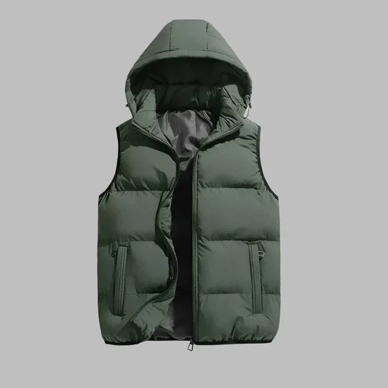 HUGO Hooded Vest | Men's Mid-Season Padded Jacket with Detachable Hood 5