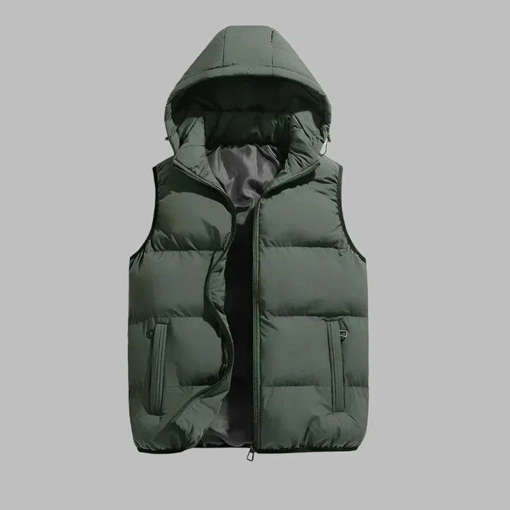 HUGO Hooded Vest | Men's Mid-Season Padded Jacket with Detachable Hood 5
