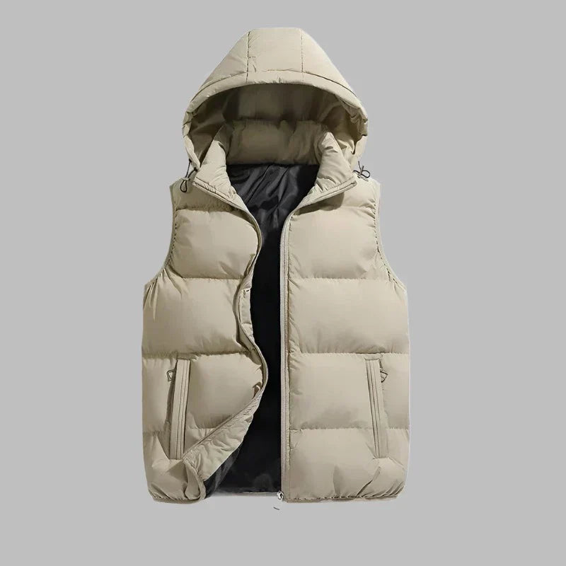 HUGO Hooded Vest | Men's Mid-Season Padded Jacket with Detachable Hood 6